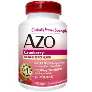 AZO Cranberry Urinary Tract Health Dietary Supplement Softgels, 100 count