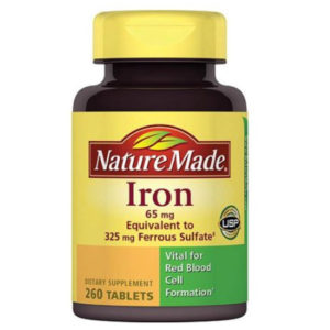 Nature Made Iron Dietary Supplement Tablets, 65mg, 260 count